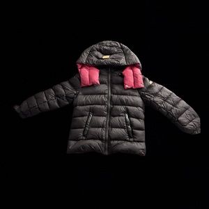 KIDS Moncler Downcoat Size 6 Black/Red